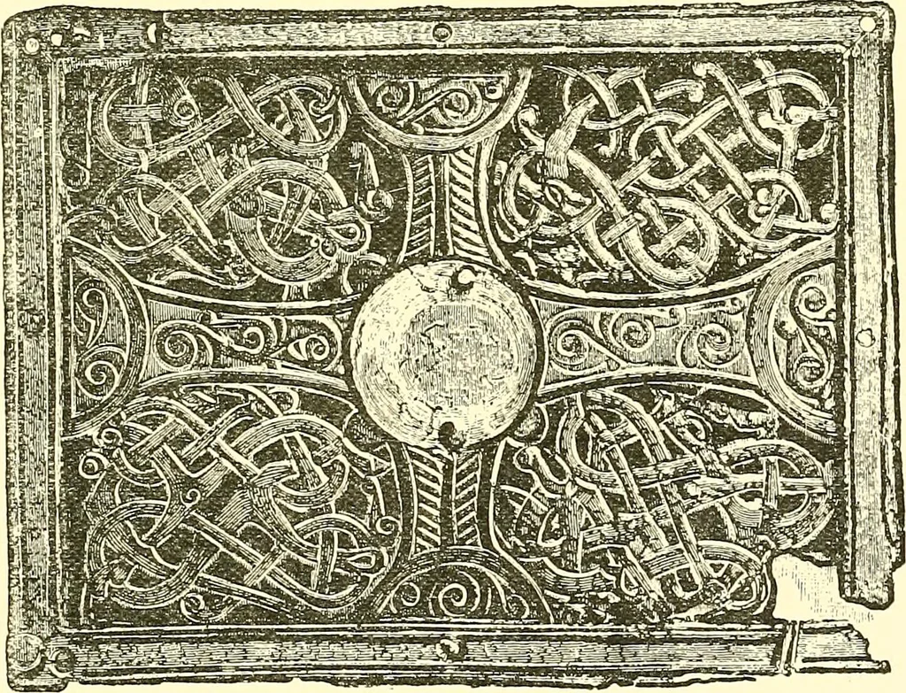 An illustration from A history of the art of bookbinding. With some account of the books of the ancients, 1894, leaf 104