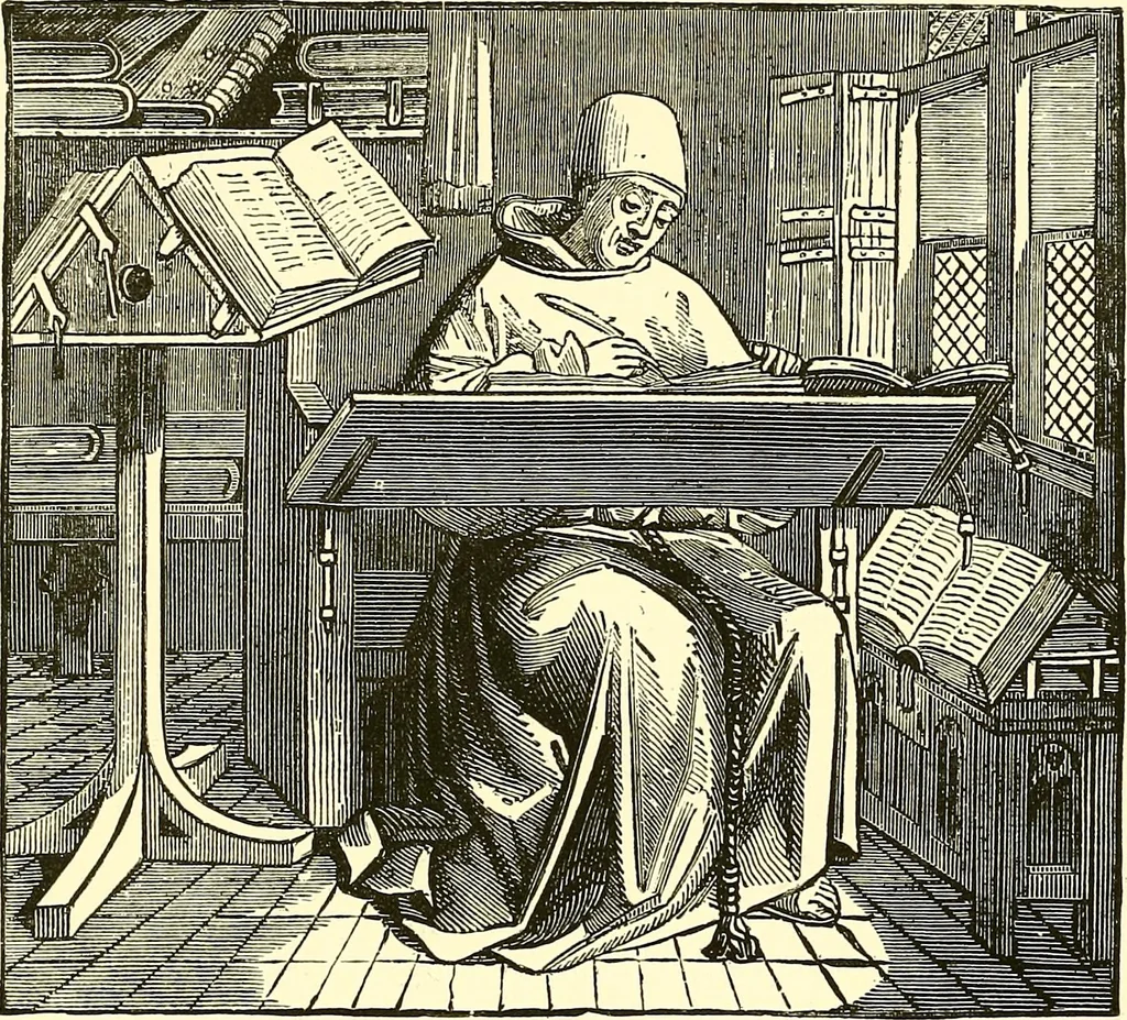 An illustration from A history of the art of bookbinding. With some account of the books of the ancients, 1894, leaf 126
