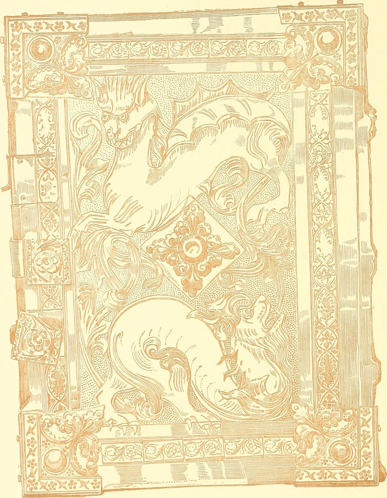 An illustration from A history of the art of bookbinding. With some account of the books of the ancients, 1894, leaf 139