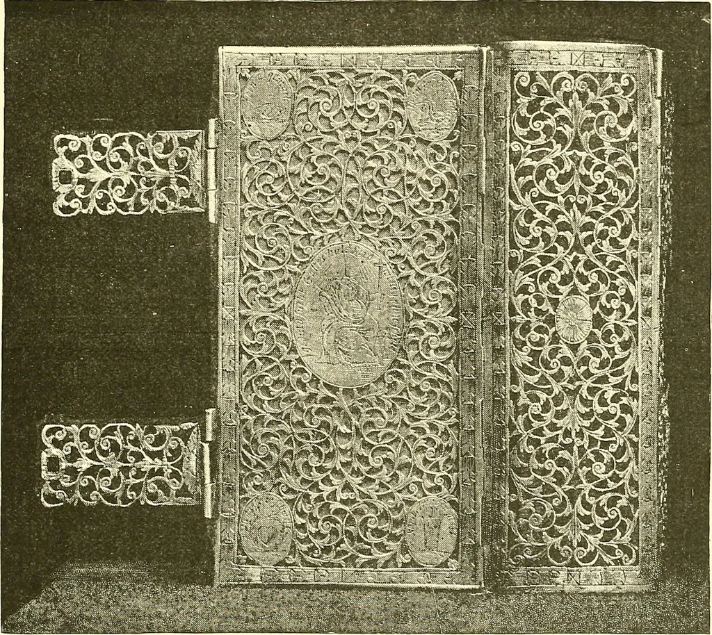 An illustration from A history of the art of bookbinding. With some account of the books of the ancients, 1894, leaf 170