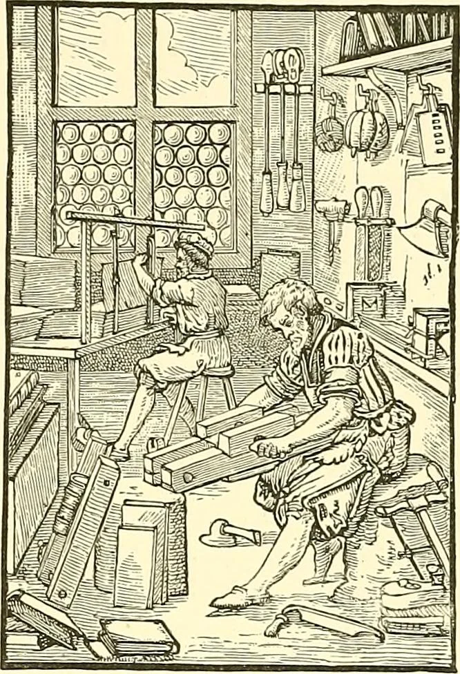 An illustration from A history of the art of bookbinding. With some account of the books of the ancients, 1894, leaf 174