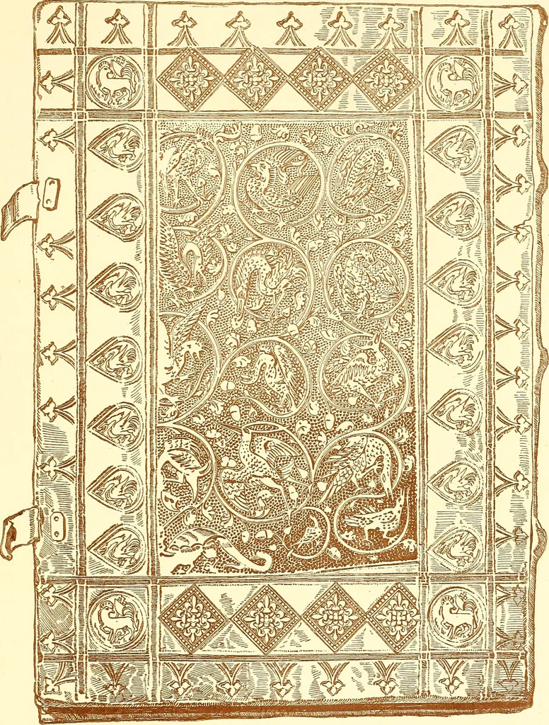 An illustration from A history of the art of bookbinding. With some account of the books of the ancients, 1894, leaf 180