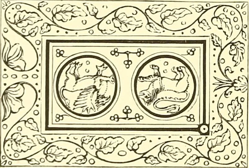 An illustration from A history of the art of bookbinding. With some account of the books of the ancients, 1894, leaf 181