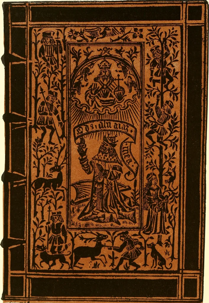 An illustration from A history of the art of bookbinding. With some account of the books of the ancients, 1894, leaf 183