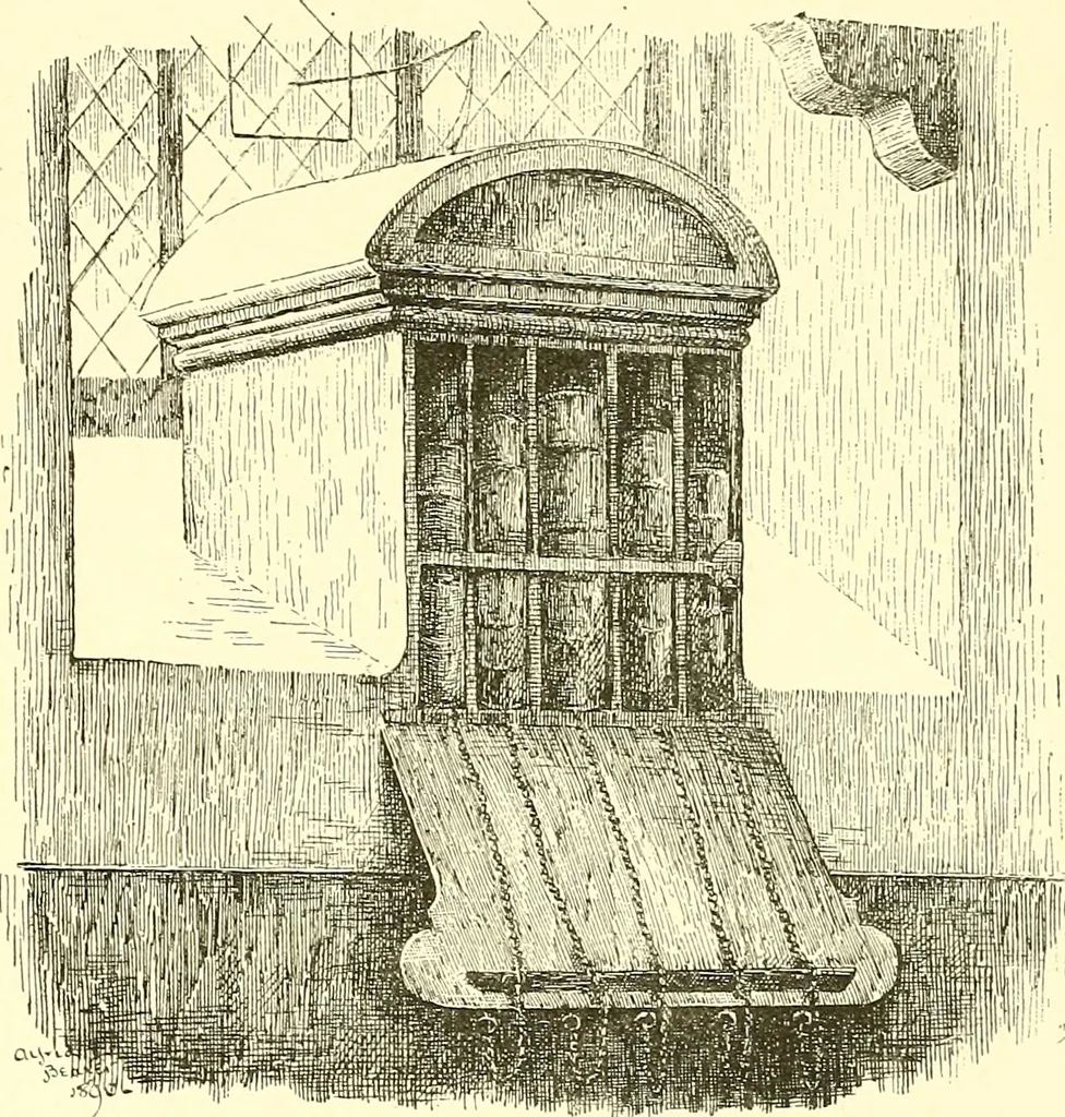 An illustration from A history of the art of bookbinding. With some account of the books of the ancients, 1894, leaf 214