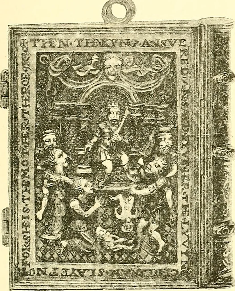 An illustration from A history of the art of bookbinding. With some account of the books of the ancients, 1894, leaf 272