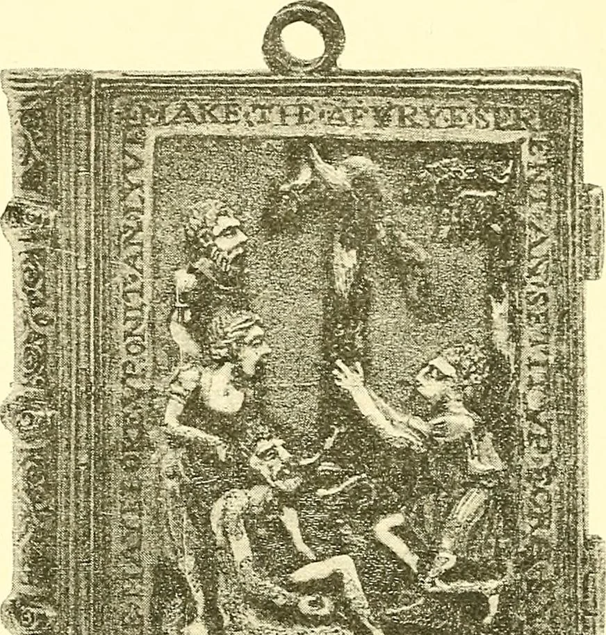 An illustration from A history of the art of bookbinding. With some account of the books of the ancients, 1894, leaf 272