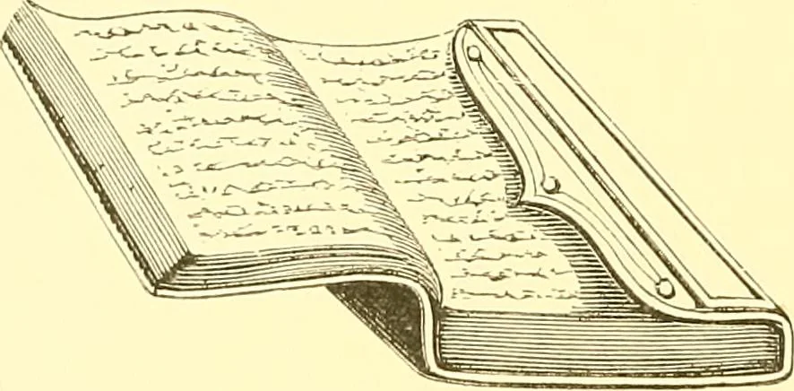 An illustration from A history of the art of bookbinding. With some account of the books of the ancients, 1894, leaf 327