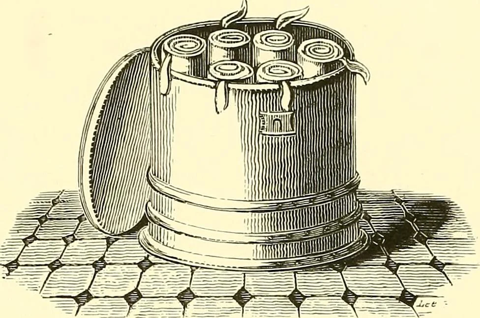 An illustration from A history of the art of bookbinding. With some account of the books of the ancients, 1894, leaf 66