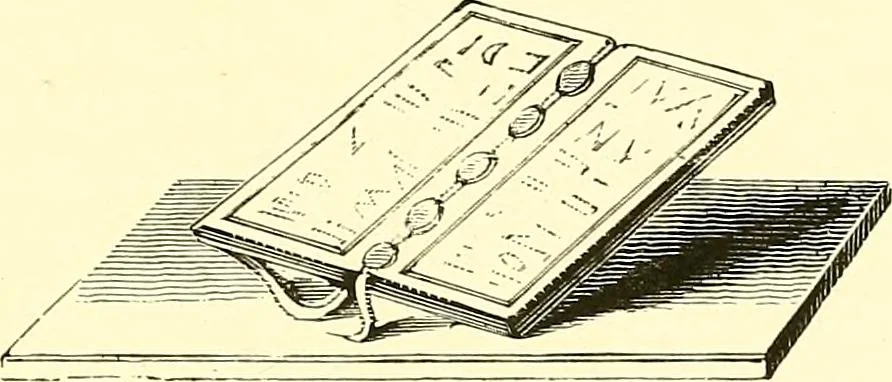 An illustration from A history of the art of bookbinding. With some account of the books of the ancients, 1894, leaf 68