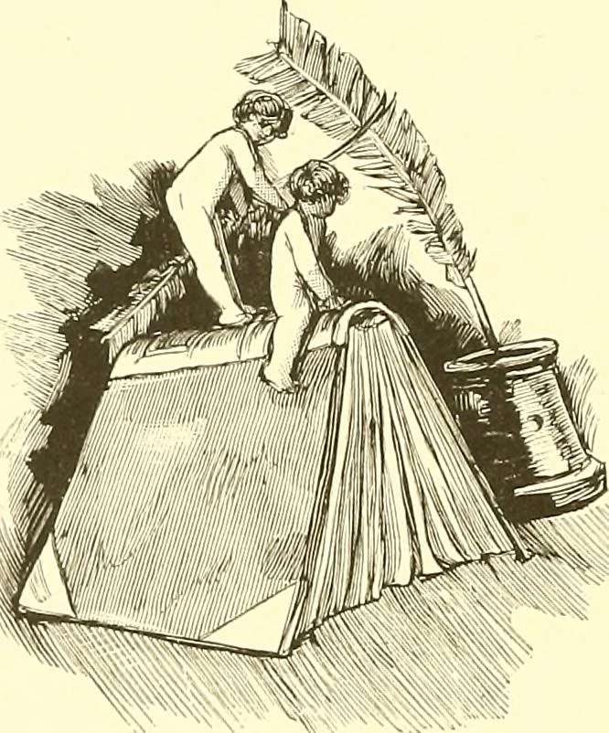 An illustration from A history of the art of bookbinding. With some account of the books of the ancients, 1894, leaf 73