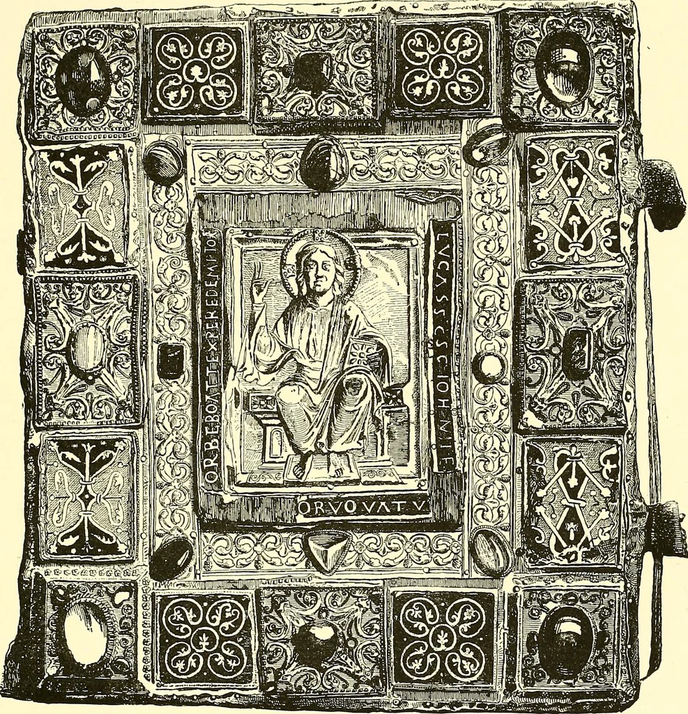 An illustration from A history of the art of bookbinding. With some account of the books of the ancients, 1894, leaf 82