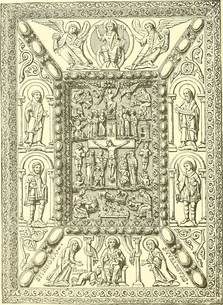 An illustration from A history of the art of bookbinding. With some account of the books of the ancients, 1894, leaf 95