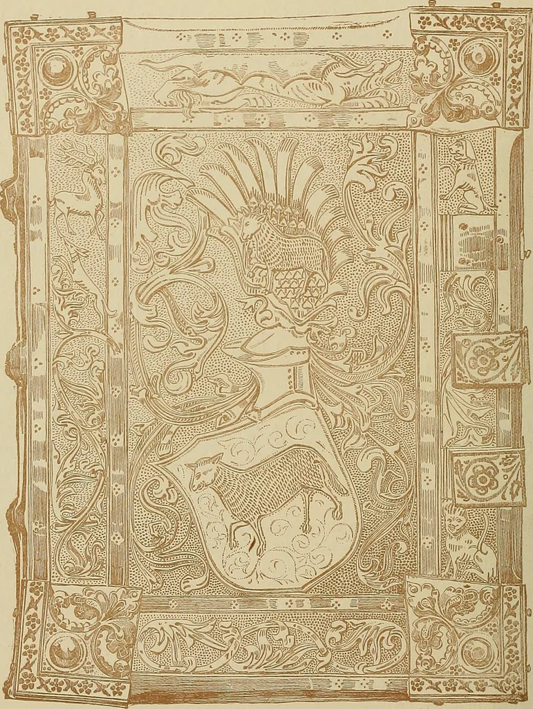 An illustration from A history of the art of bookbinding : with some account of the books of the ancients, 1894, leaf 129