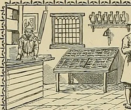 An illustration from A history of the art of bookbinding : with some account of the books of the ancients, 1894, leaf 151