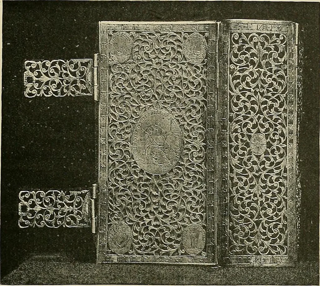 An illustration from A history of the art of bookbinding : with some account of the books of the ancients, 1894, leaf 156