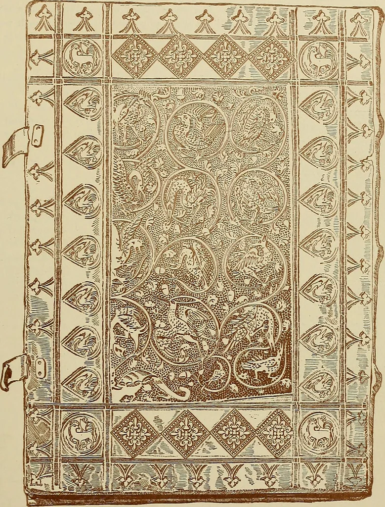 An illustration from A history of the art of bookbinding : with some account of the books of the ancients, 1894, leaf 166