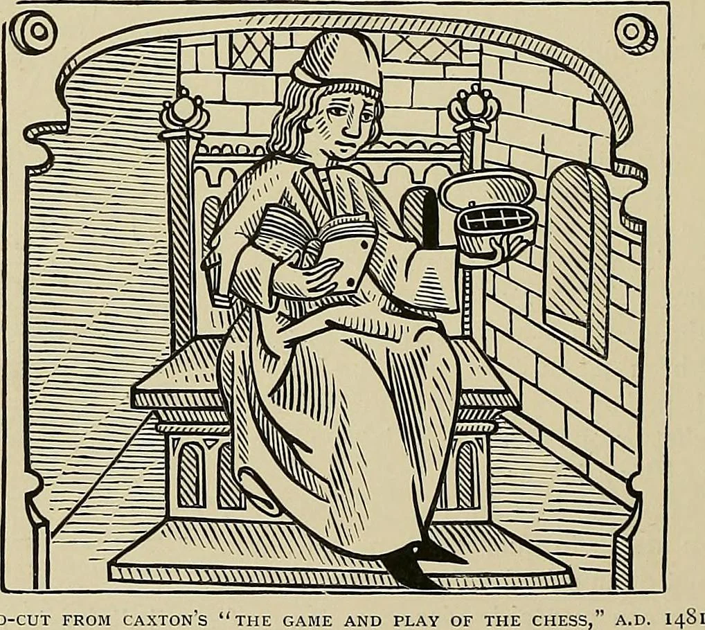 An illustration from A history of the art of bookbinding : with some account of the books of the ancients, 1894, leaf 171