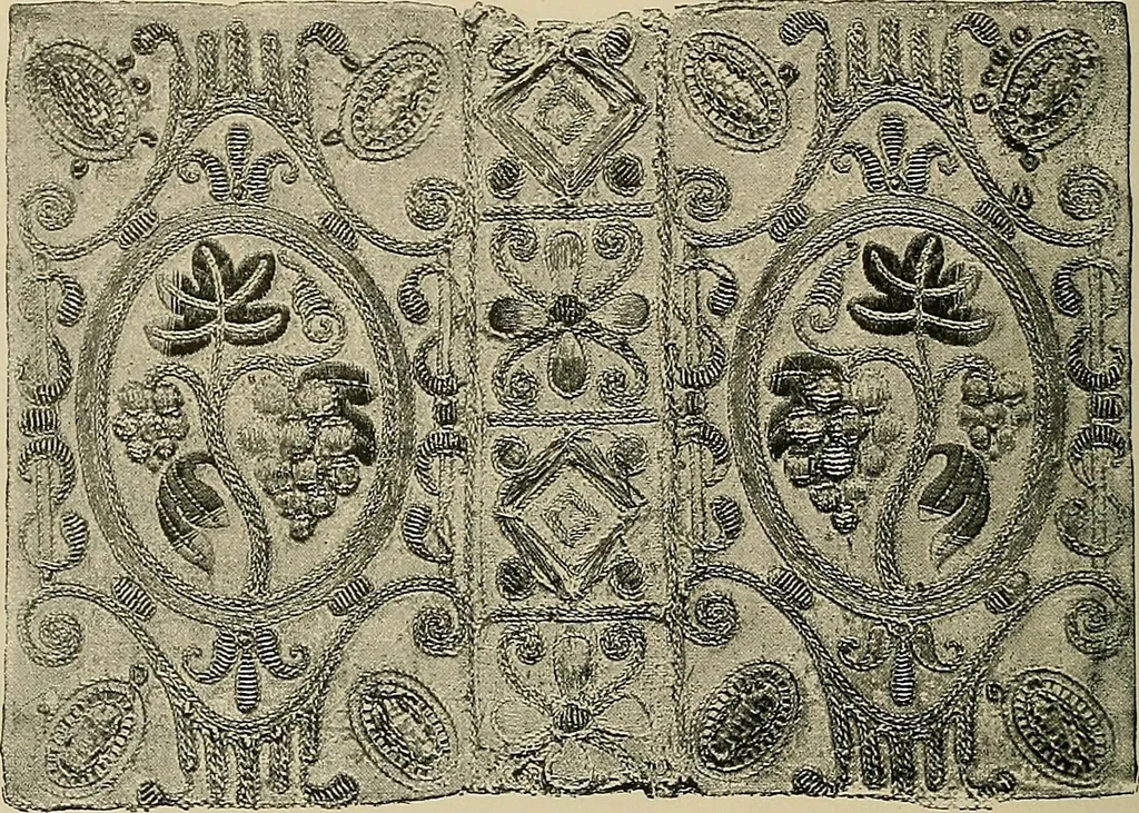 An illustration from A history of the art of bookbinding : with some account of the books of the ancients, 1894, leaf 205