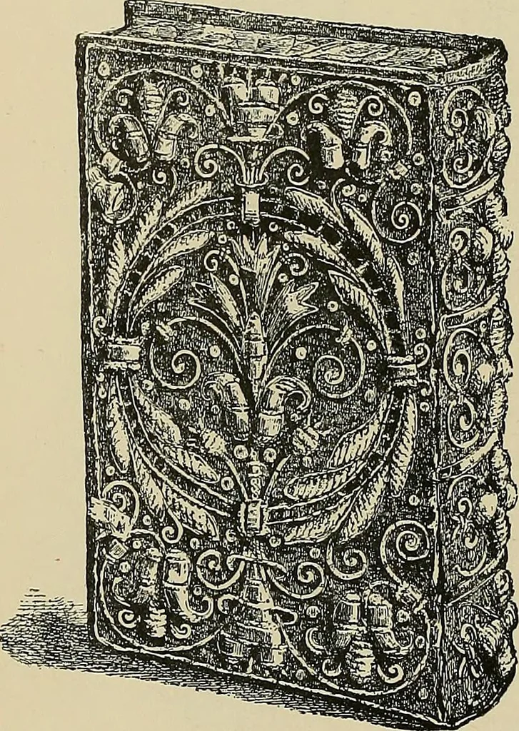 An illustration from A history of the art of bookbinding : with some account of the books of the ancients, 1894, leaf 207
