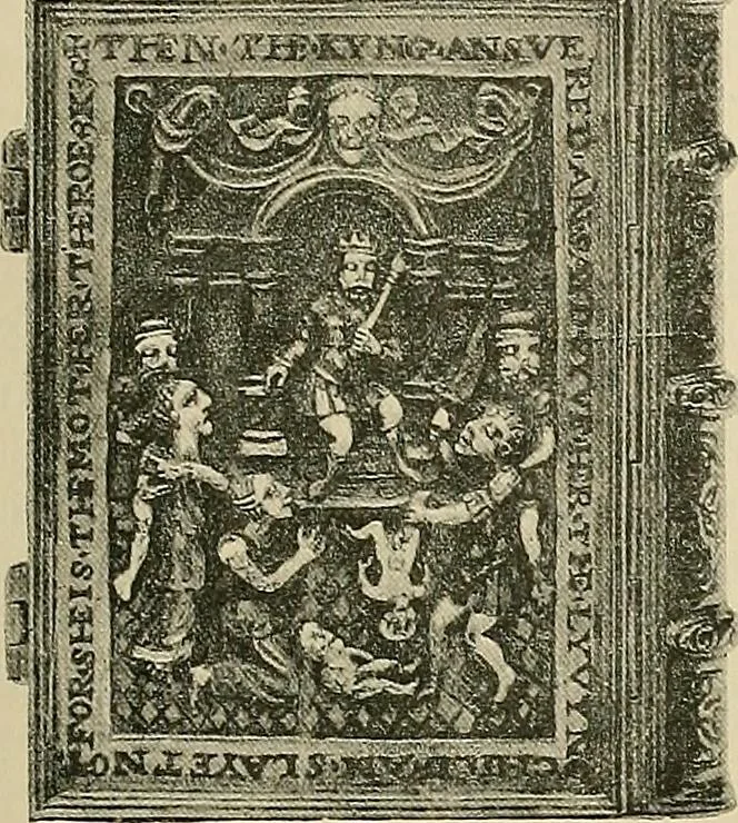An illustration from A history of the art of bookbinding : with some account of the books of the ancients, 1894, leaf 258