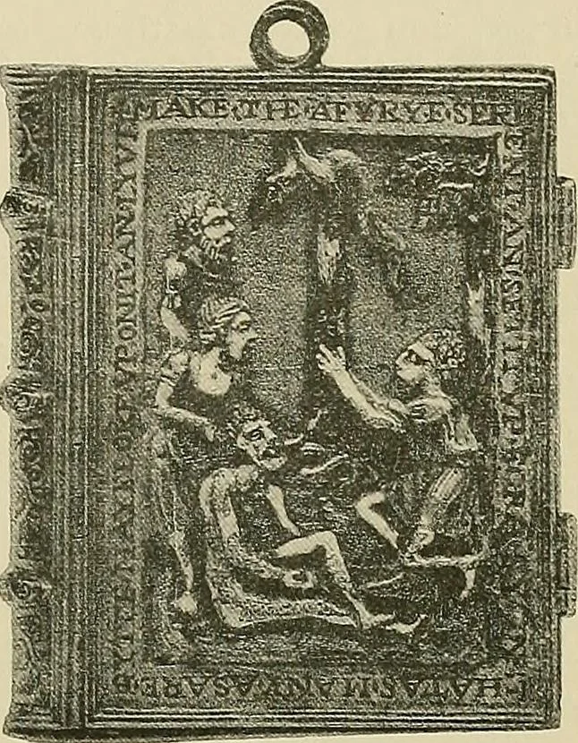 An illustration from A history of the art of bookbinding : with some account of the books of the ancients, 1894, leaf 258