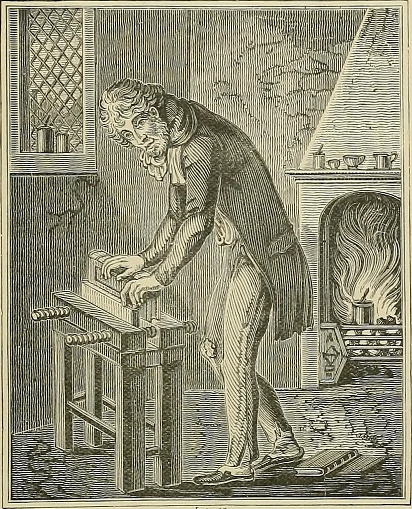 An illustration from A history of the art of bookbinding : with some account of the books of the ancients, 1894, leaf 284