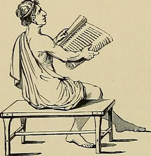 An illustration from A history of the art of bookbinding : with some account of the books of the ancients, 1894, leaf 57