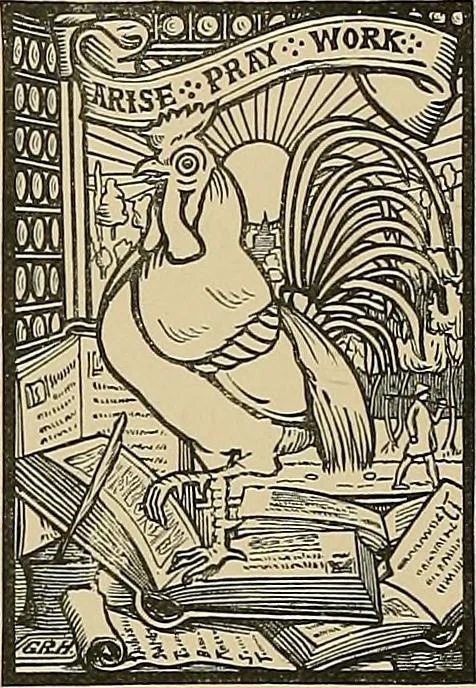 An illustration from A history of the art of bookbinding : with some account of the books of the ancients, 1894, leaf 7