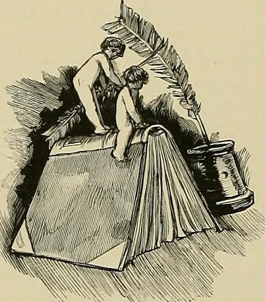 An illustration from A history of the art of bookbinding : with some account of the books of the ancients, 1894, leaf 73