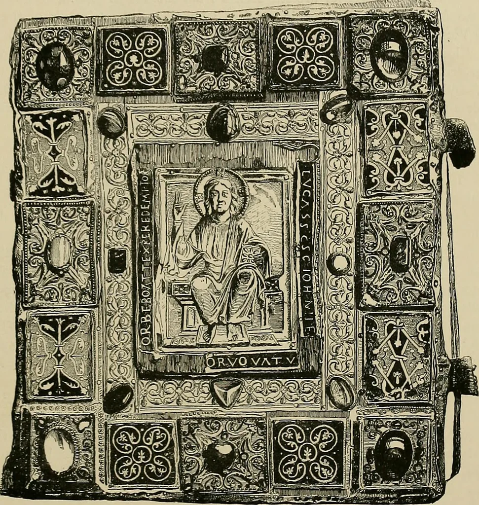 An illustration from A history of the art of bookbinding : with some account of the books of the ancients, 1894, leaf 82