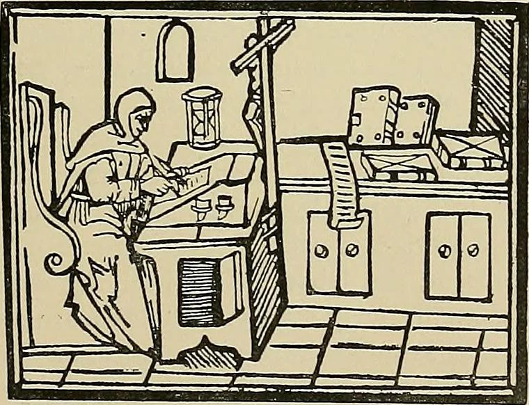 An illustration from A history of the art of bookbinding : with some account of the books of the ancients, 1894, leaf 86