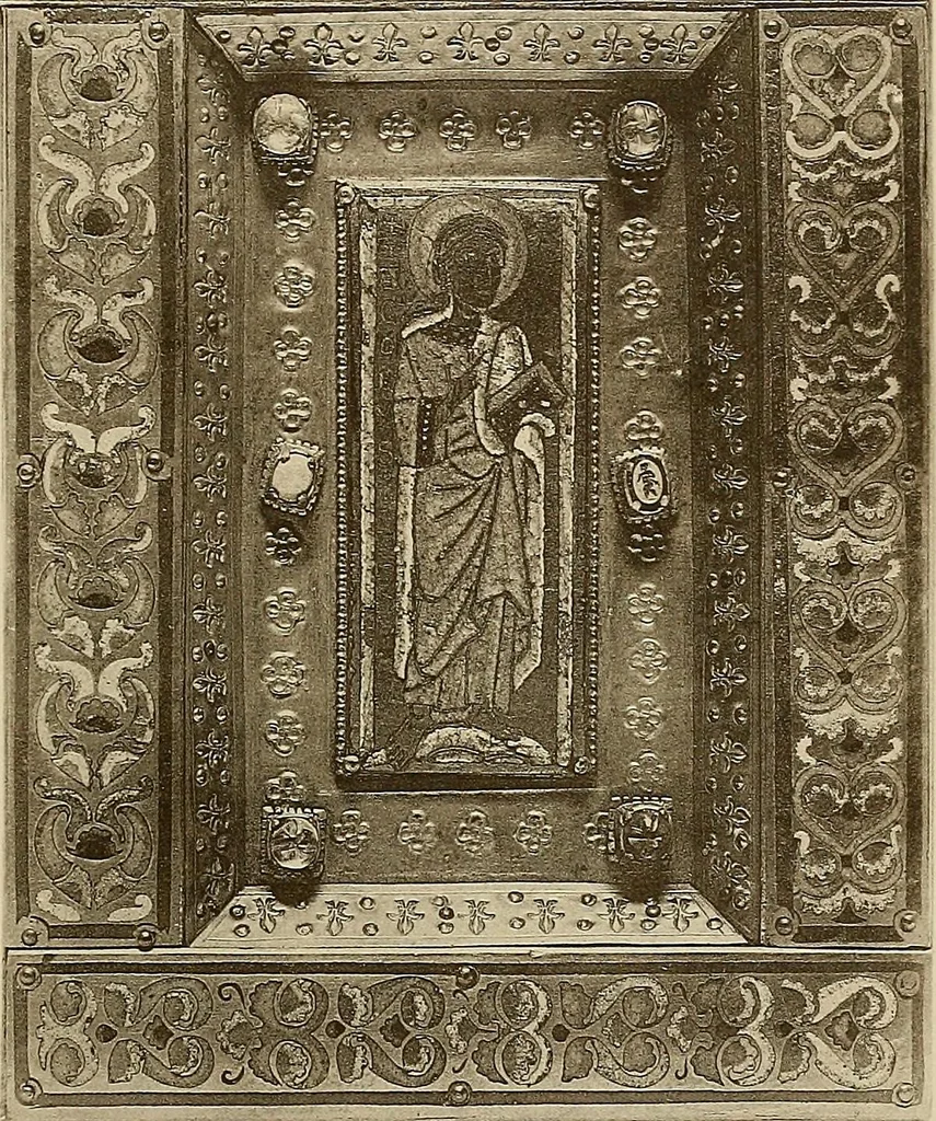 An illustration from A history of the art of bookbinding : with some account of the books of the ancients, 1894, leaf 98