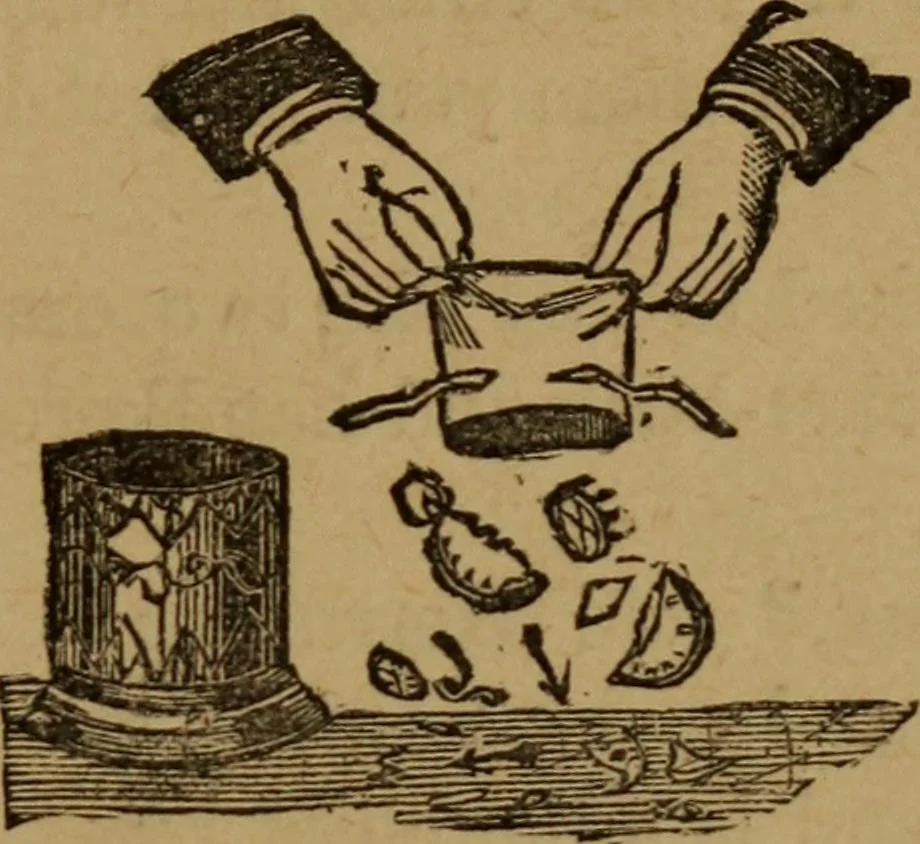 An illustration from A history of the art of magic : containing anecdotes, explanation of tricks and a sketch of the life of Alexander Hermann, 1887, leaf 136