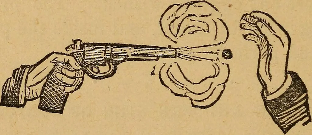 An illustration from A history of the art of magic : containing anecdotes, explanation of tricks and a sketch of the life of Alexander Hermann, 1887, leaf 137