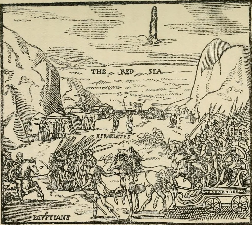 An illustration from History of the Bassandyne Bible, the first printed in Scotland with notices of the early printers of Edinburgh, 1887, leaf 154