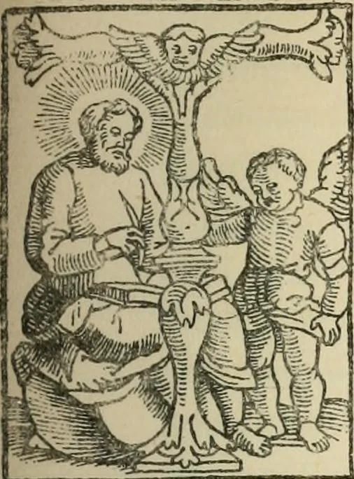 An illustration from History of the Bassandyne Bible, the first printed in Scotland with notices of the early printers of Edinburgh, 1887, leaf 46