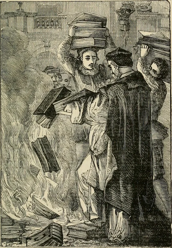 An illustration from History of the Bassandyne Bible, the first printed in Scotland with notices of the early printers of Edinburgh, 1887, leaf 54
