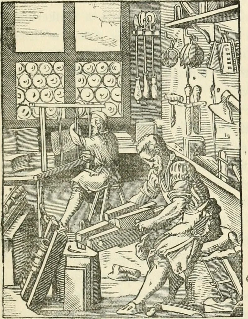 An illustration from History of the Bassandyne Bible, the first printed in Scotland; with notices of the early printers of Edinburgh, 1887, leaf 112