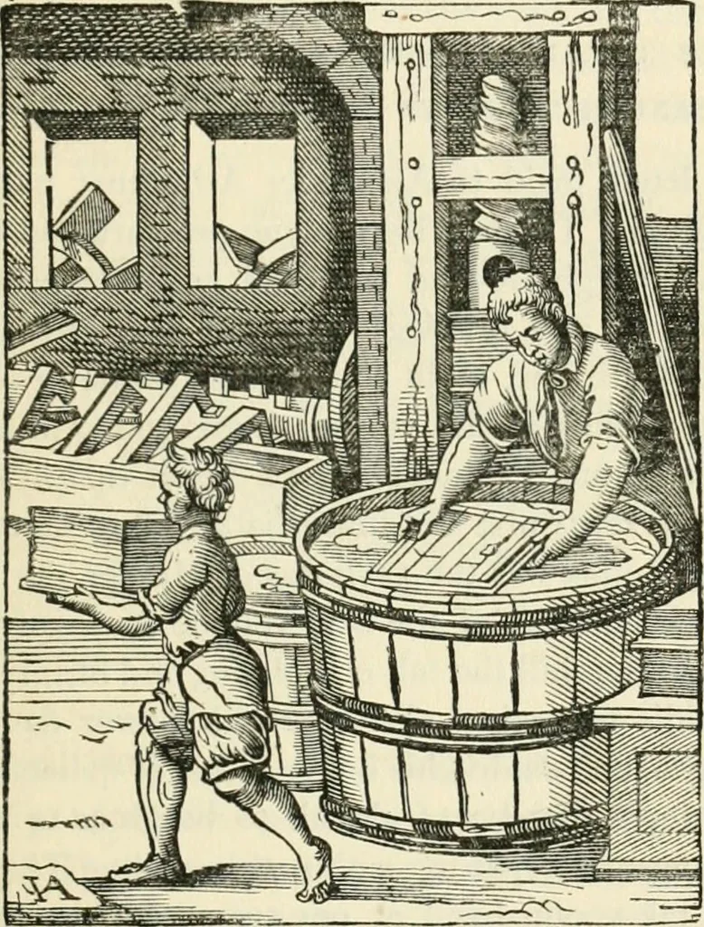 An illustration from History of the Bassandyne Bible, the first printed in Scotland; with notices of the early printers of Edinburgh, 1887, leaf 116