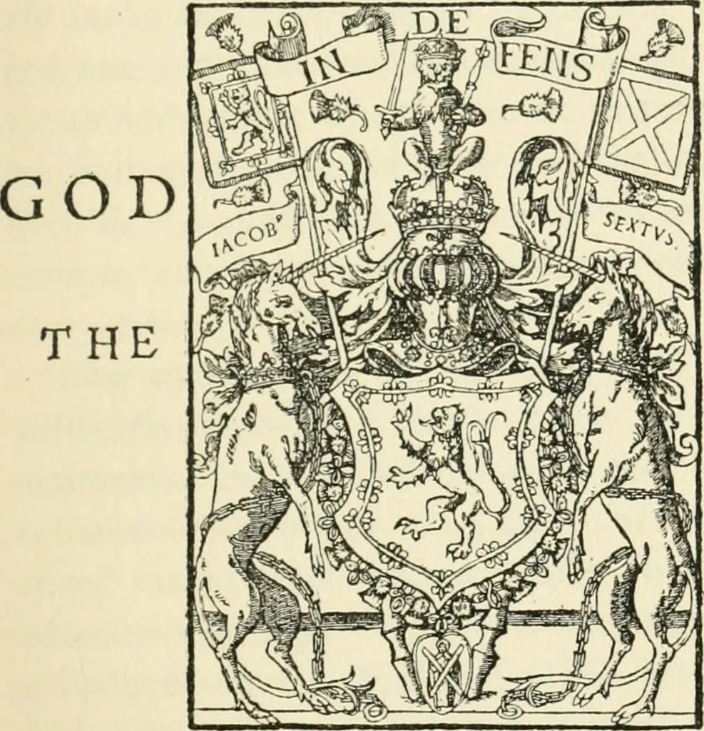 An illustration from History of the Bassandyne Bible, the first printed in Scotland; with notices of the early printers of Edinburgh, 1887, leaf 120