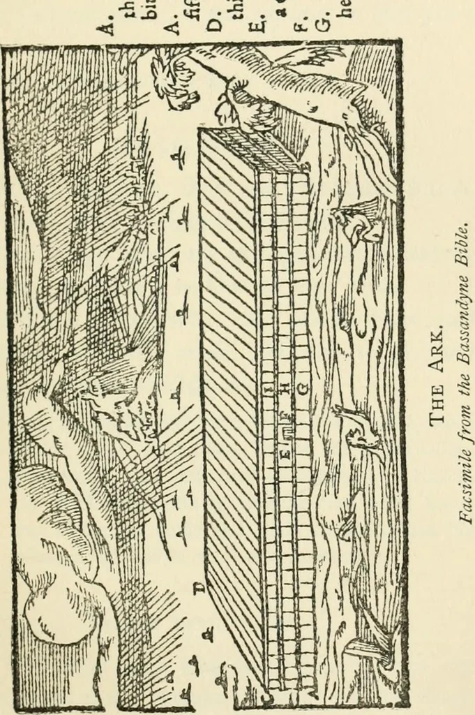 An illustration from History of the Bassandyne Bible, the first printed in Scotland; with notices of the early printers of Edinburgh, 1887, leaf 146