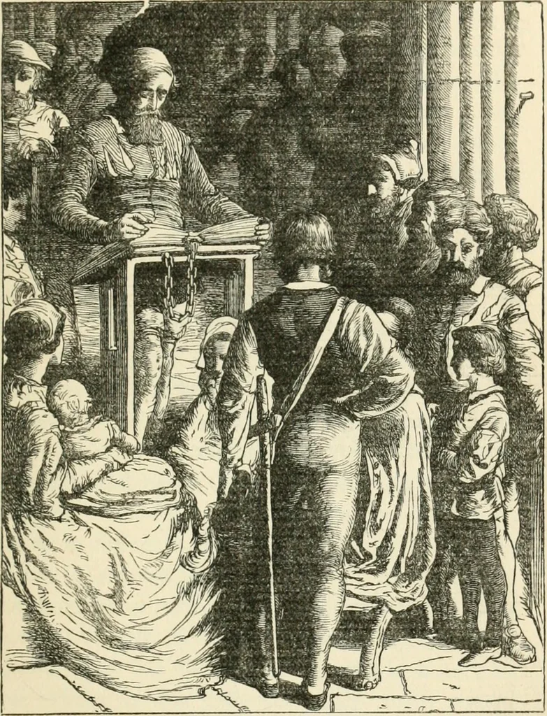 An illustration from History of the Bassandyne Bible, the first printed in Scotland; with notices of the early printers of Edinburgh, 1887, leaf 64