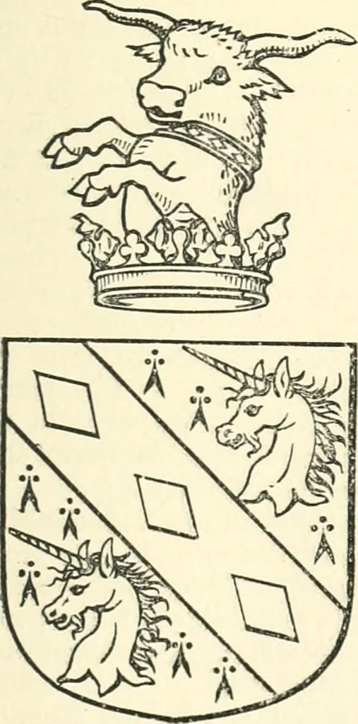 An illustration from The history of Brighouse, Rastrick, and Hipperholme; with monorial notes on Coley, Lightcliffe, Northowram, Shelf, Fixby, Clifton and Kirklees, 1893, leaf 112