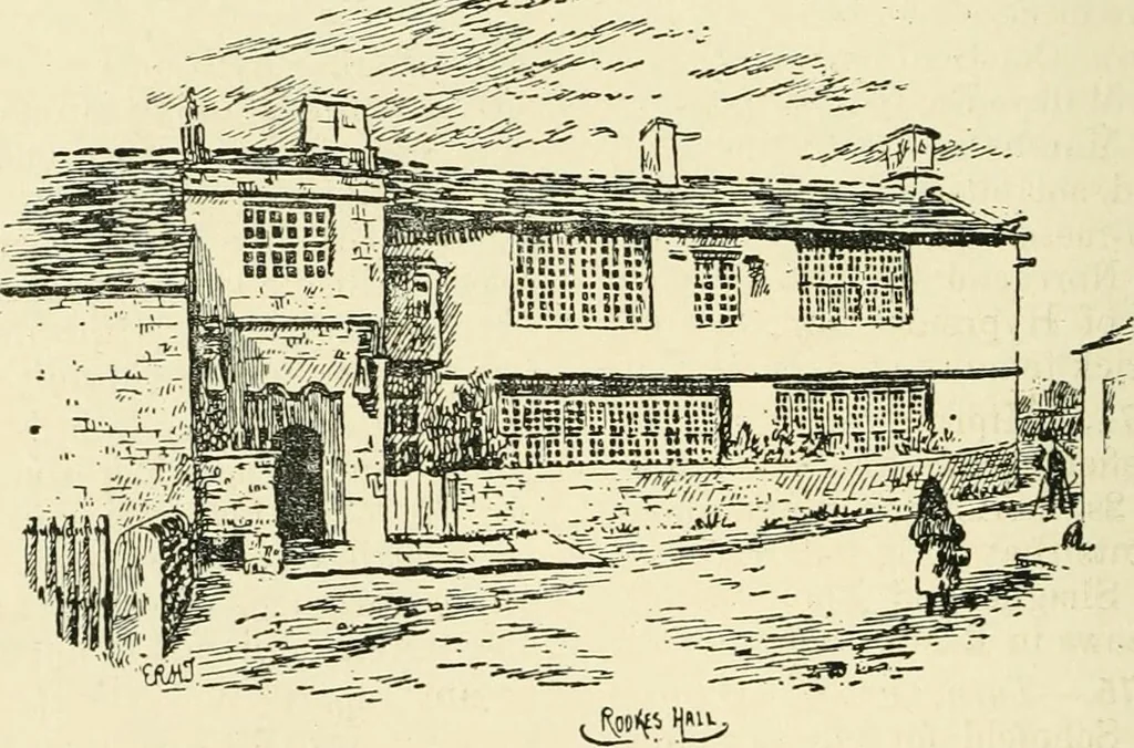 An illustration from The history of Brighouse, Rastrick, and Hipperholme; with monorial notes on Coley, Lightcliffe, Northowram, Shelf, Fixby, Clifton and Kirklees, 1893, leaf 127