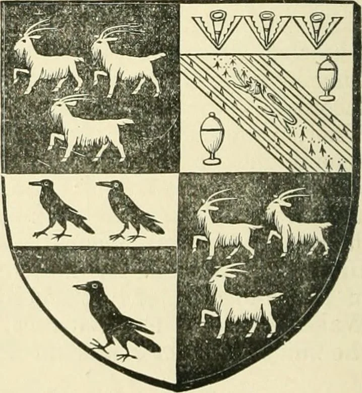An illustration from The history of Brighouse, Rastrick, and Hipperholme; with monorial notes on Coley, Lightcliffe, Northowram, Shelf, Fixby, Clifton and Kirklees, 1893, leaf 135