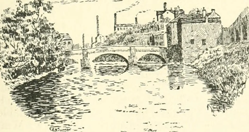 An illustration from The history of Brighouse, Rastrick, and Hipperholme; with monorial notes on Coley, Lightcliffe, Northowram, Shelf, Fixby, Clifton and Kirklees, 1893, leaf 140