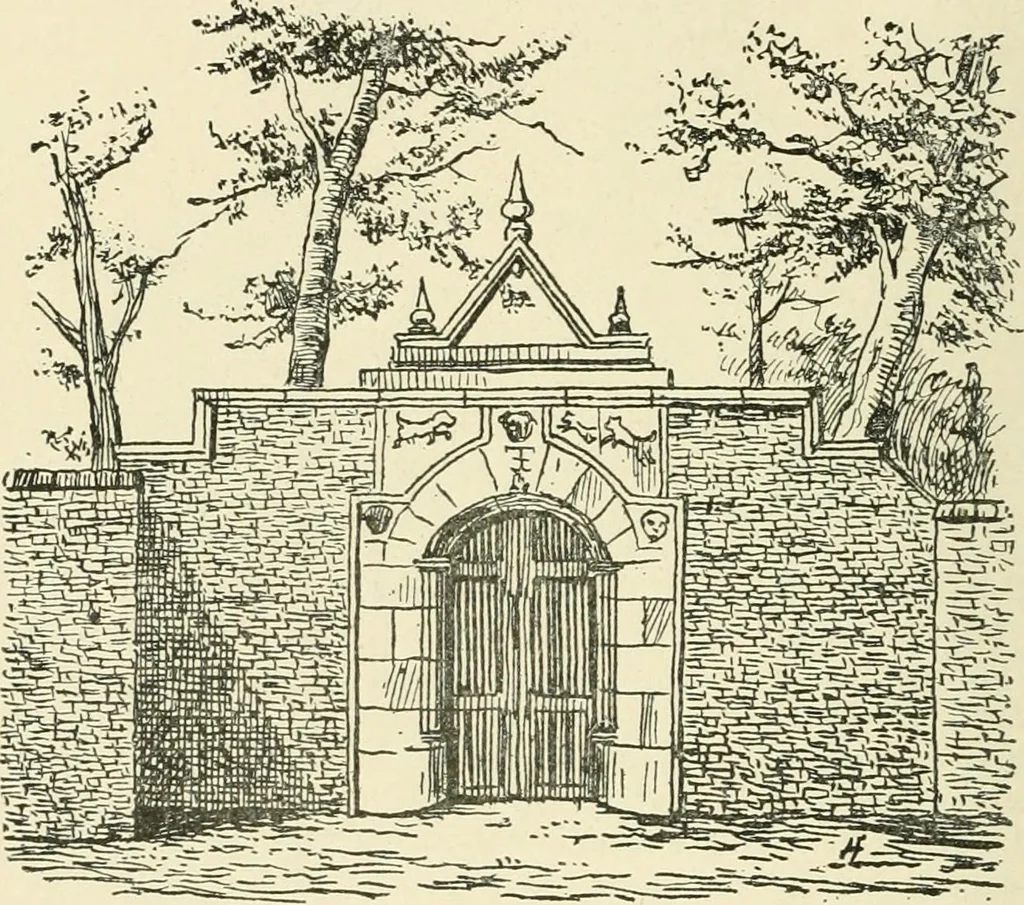 An illustration from The history of Brighouse, Rastrick, and Hipperholme; with monorial notes on Coley, Lightcliffe, Northowram, Shelf, Fixby, Clifton and Kirklees, 1893, leaf 189