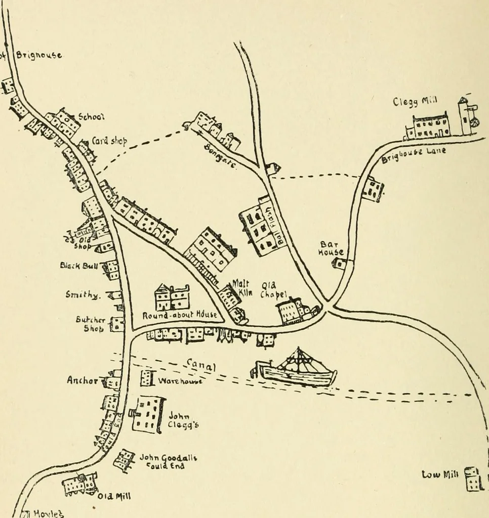 An illustration from The history of Brighouse, Rastrick, and Hipperholme; with monorial notes on Coley, Lightcliffe, Northowram, Shelf, Fixby, Clifton and Kirklees, 1893, leaf 265