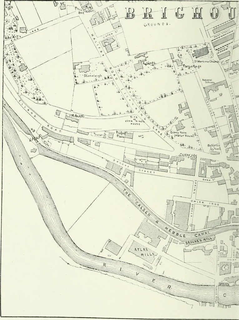 An illustration from The history of Brighouse, Rastrick, and Hipperholme; with monorial notes on Coley, Lightcliffe, Northowram, Shelf, Fixby, Clifton and Kirklees, 1893, leaf 271